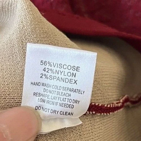 Ali & Jay Sheath Red Nude Bodycon Dress Small Lace Stretch Sleeveless - Picture 9 of 9